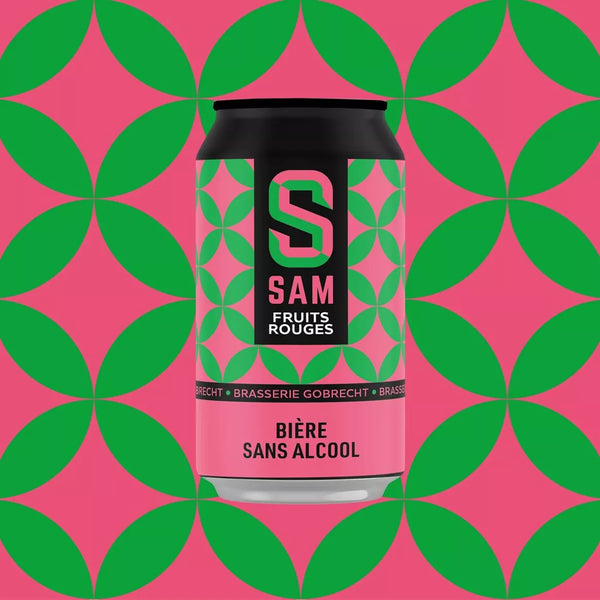 Bière SAM fruits rouges sans alcool 0,5% - cannette 33 cl