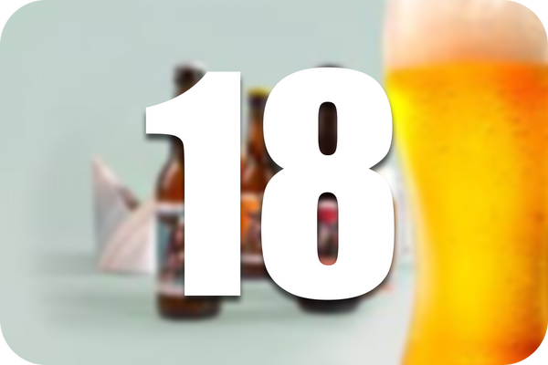 Pack de 18 bières sans alcool